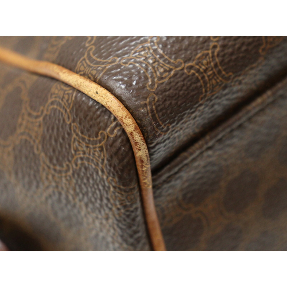 Celine Boston Bag Brown Macadam Leather - Picture 5 of 7